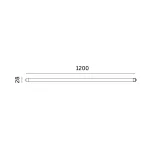 T8 LED-fénycső 18W, 120 cm, Meleg fehér KOBI-001380 KOBI