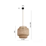 Hanging lamp BOHO BONN RB 1xE27 Kobi Design KOBI-001469 KOBI