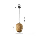 KOBI KOBI-001476, Hanging lamp BOHO BERN M 1xE27 Kobi Design