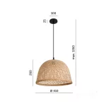 KOBI KOBI-001481, Hanging lamp BOHO BOSU 1xE27 Kobi Design