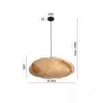 Hanging lamp BOHO BINDUM 1xE27 Kobi Design KOBI-001483 KOBI