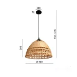 Hanging lamp BOHO BAYOS 1xE27 Kobi Design KOBI-001485 KOBI