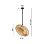 Hanging lamp BOHO BEMIDI M 1xE27 Kobi Design KOBI-001491 KOBI