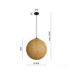 KOBI KOBI-001492, Ceiling lamp BOHO ROVNO 1xE27 Kobi Design