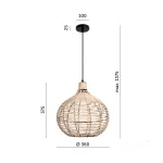Ceiling lamp REDDI 1xE27 Kobi Design KOBI-001494 KOBI