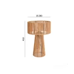 Table lamp BOHO SIMBU HS 1xE27 Kobi Design KOBI-001497 KOBI