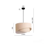 Ceiling lamp BOHO FLOXEN SLANT 1xE27 Kobi Design KOBI-001502 KOBI