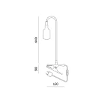 LED növénynevelő lámpa LED KOBI PLANTY CLIP W 1xE27 White Kobi Design KOBI-001506 KOBI