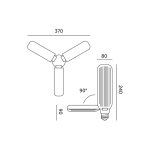 LED növénynevelő lámpa LED PLANTY E27 24W Kobi Design KOBI-001508 SpectrumLED