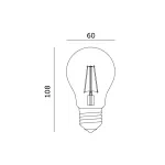 E27 Növénynevelő LED-fényforrás, 8 W, Meleg fehér WW 1200K 250lm, KOBI-001512 KOBI