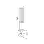 LED növénynevelő lámpa LED VITARO 4 csiptetős 10W – Kobi Design KOBI-001514 KOBI