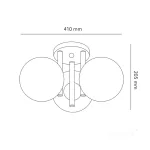 Ceiling lamp GLOBE ELEGANCE ASH S3 3xG9 Kobi Design KOBI-001530 KOBI