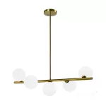 Hanging lamp GLOBE ELEGANCE GOLD S5 5xG9 Kobi Design KOBI-001533 KOBI