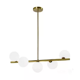   Hanging lamp GLOBE ELEGANCE GOLD S5 5xG9 Kobi Design KOBI-001533 KOBI