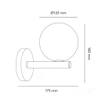 Wall lamp GLOBE ELEGANCE GOLD K 1xG9 Kobi Design KOBI-001535 KOBI