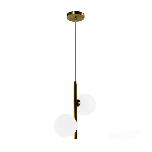 Hanging lamp GLOBE ELEGANCE GOLD S2 2xG9 Kobi  Design KOBI-001538 KOBI