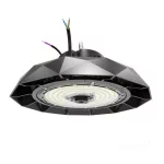 ANICA Csarnokvilágító, 120°, IP65, IK09, 150 W, szabályozható, Természetes fehér, fekete