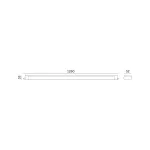 Waterproof fixture LED CORTEZ FC 36W 4000K IP65 Kobi