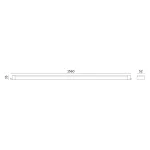 Waterproof fixture LED CORTEZ FC 48W 4000K IP65 Kobi KOBI-001564 KOBI