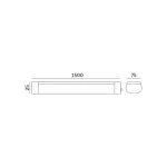 Oprawa liniowa LED DLEGADO 45W 150cm 3000K Kobi KOBI-001591 KOBI