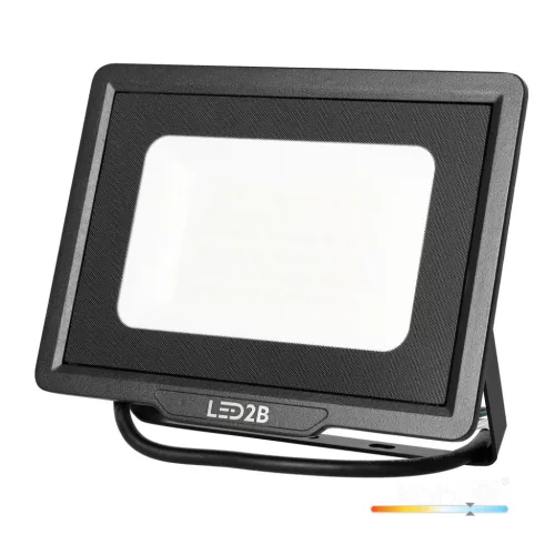 MH LED-reflektor, 120°, IP65, 100 W, Hideg fehér, fekete KOBI-001640 KOBI
