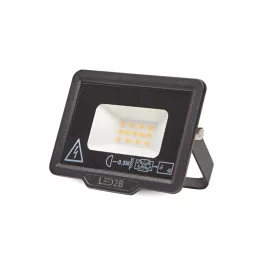 MH LED-reflektor, 120°, IP65, 10 W, Meleg fehér, fekete