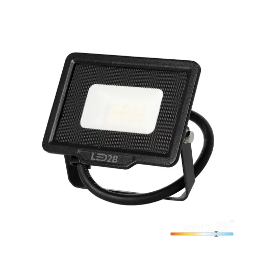 MH LED-reflektor, 120°, IP65, 10 W, Hideg fehér, fekete