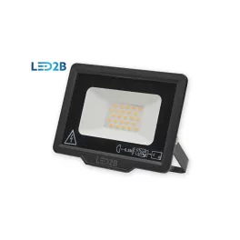 MH LED-reflektor, 120°, IP65, 20 W, Meleg fehér, fekete