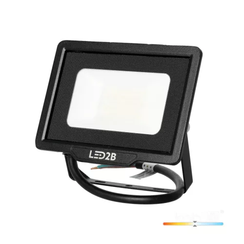 MH LED-reflektor, 120°, IP65, 20 W, Természetes fehér, fekete KOBI-001648 KOBI