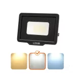MH LED-reflektor, 120°, IP65, 20 W, Természetes fehér, fekete KOBI-001648 KOBI