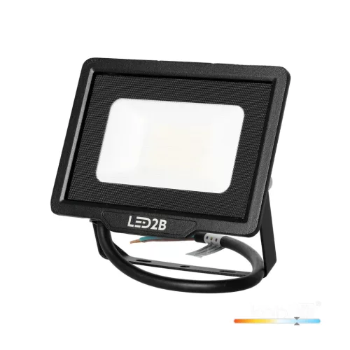 MH LED-reflektor, 120°, IP65, 20 W, Hideg fehér, fekete
