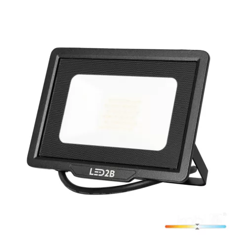 MH LED-reflektor, 120°, IP65, 30 W, Természetes fehér, fekete