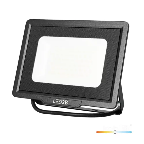 MH LED-reflektor, 120°, IP65, 50 W, Természetes fehér, fekete
