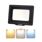 MH LED-reflektor, 120°, IP65, 50 W, Természetes fehér, fekete