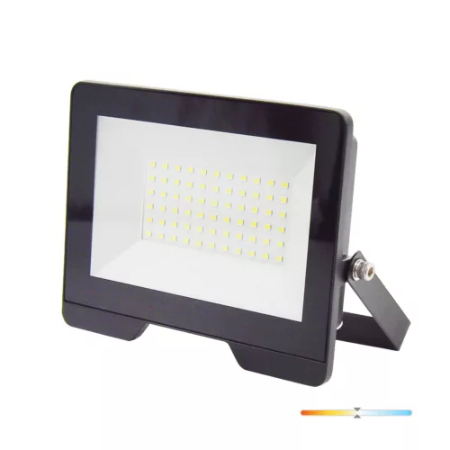 MH LED-reflektor, 120°, IP65, 50 W, Természetes fehér, fekete