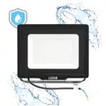 MH LED-reflektor, 120°, IP65, 50 W, Hideg fehér, fekete KOBI-001660 SpectrumLED