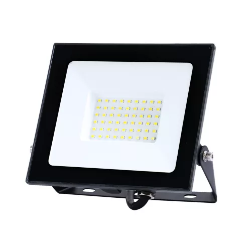 MH LED-reflektor, 120°, IP65, 50 W, Hideg fehér, fekete