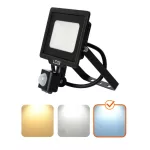 MHC LED-reflektor, 120°, IP65, 20 W, Hideg fehér, fekete
