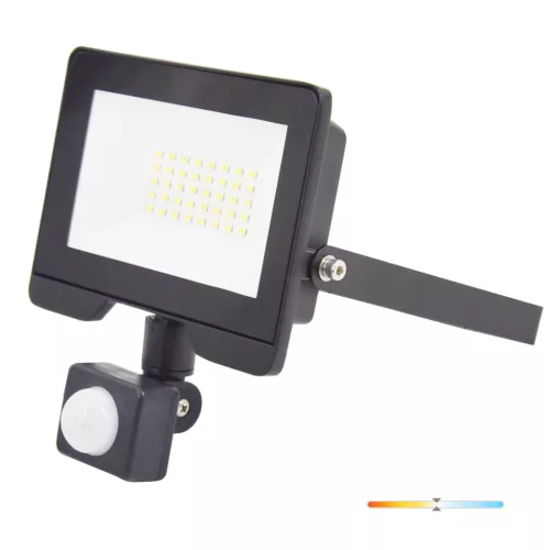 MHC LED-reflektor, 110°, IP54, 30 W, Természetes fehér, fekete