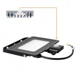 MHC LED-reflektor, 120°, IP65, 50 W, Természetes fehér, fekete