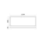 Kiemelő keret 300x1200x45 mm fehér KOBI-001785 KOBI