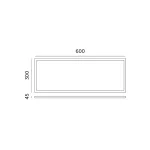 Kiemelő keret 300x600x45 mm fehér KOBI-001786 KOBI