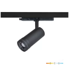   NEXTRACK VISION háromfázisú sínes lámpa, 20W, 10/60°, CRI 90, Szabályozható színhőmérséklet, Fekete KOBI-001827 KOBI