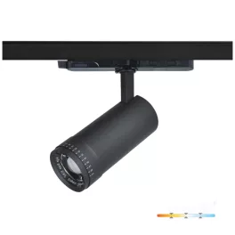   NEXTRACK VISION háromfázisú sínes lámpa, 30W, 10/60°, CRI 90, Szabályozható színhőmérséklet, Fekete KOBI-001829 KOBI