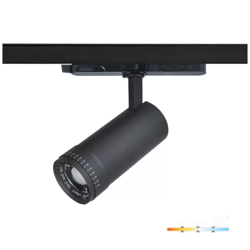 NEXTRACK VISION háromfázisú sínes lámpa, 30W, 10/60°, CRI 90, Szabályozható színhőmérséklet, Fekete KOBI-001829 KOBI
