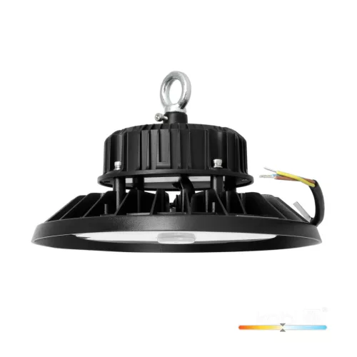 RIO PRO Csarnokvilágító, 120°, IP66, IK10, 100 W, Természetes fehér, fekete, 5 év garancia