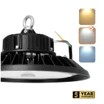 RIO PRO Csarnokvilágító, 120°, IP66, IK10, 150 W, Természetes fehér, fekete, 5 év garancia KOBI-001841 KOBI