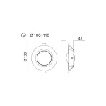 Downlight LED SATURN 6W 4000K Kobi Premium KOBI-001860 KOBI