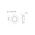 Downlight LED SATURN 9W 4000K Kobi Premium