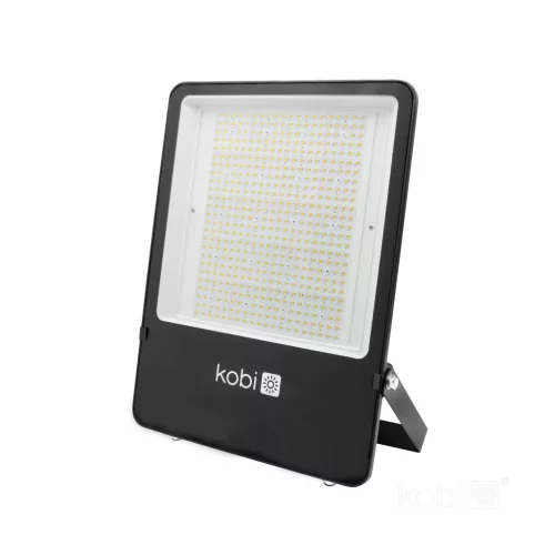 US LED-reflektor, 90°, IP65, 300 W, Természetes fehér, fekete KOBI-001867 KOBI